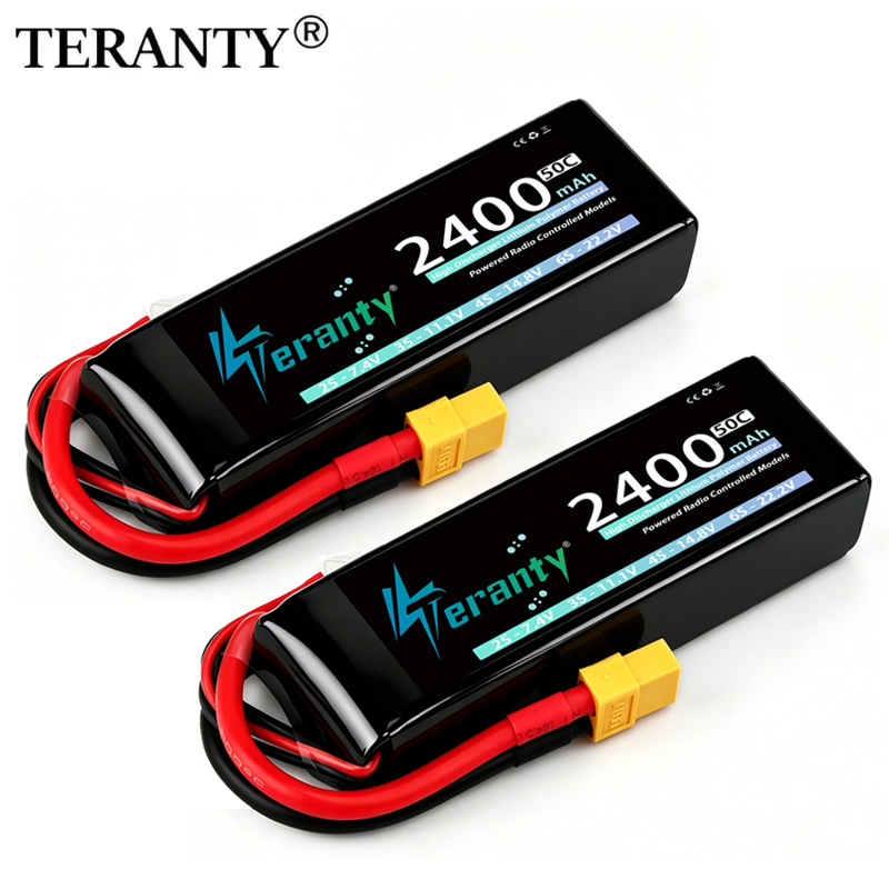 Drone Battery Lipo - TERANTY 3S 2200/2400/2600mAh Lipo-Akku 11,1V 50C