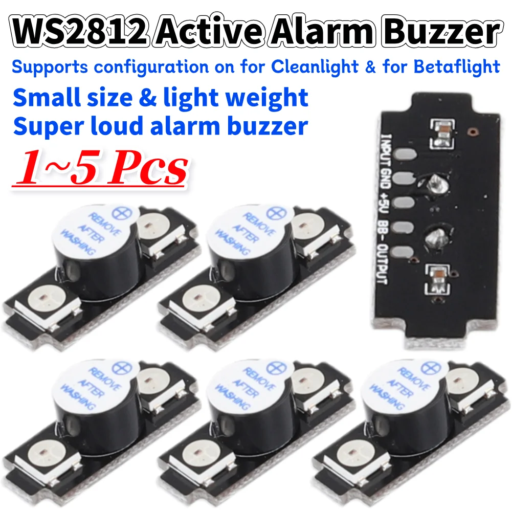 Drone Battery Alarm - WS2812 Aktiver Alarmsummer, bunter RGB-LED-Summer, Echolot,