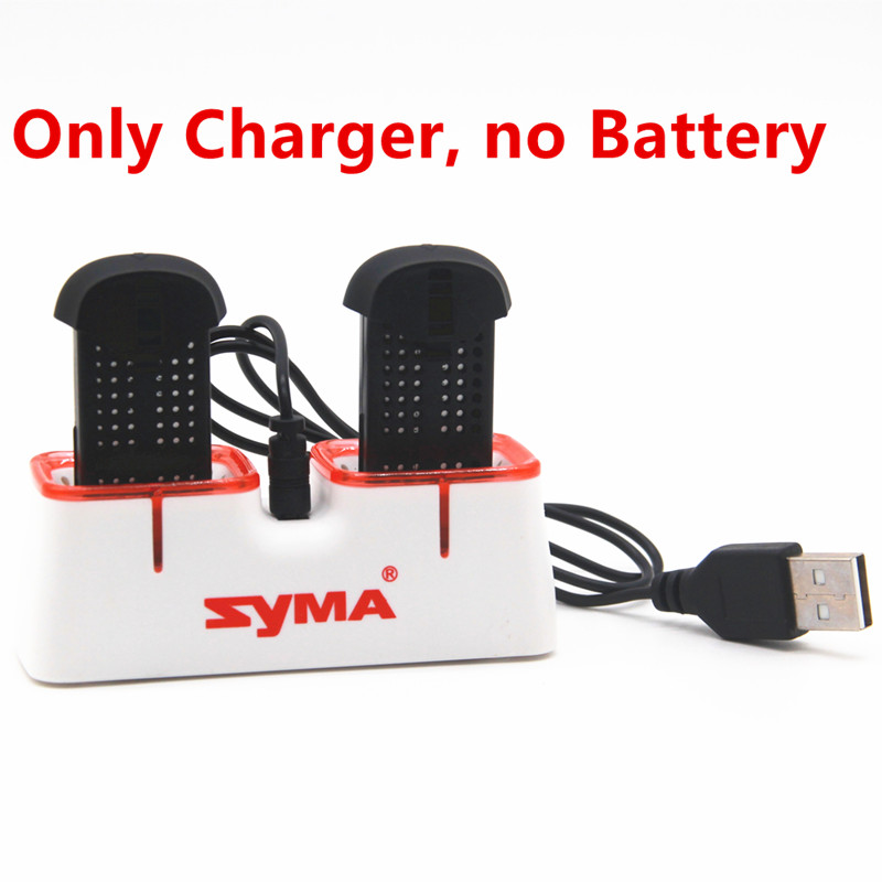 Drone Battery Box - Dual-USB-Schnellladegerät für Syma X22 X22W Drohnenbatterien,