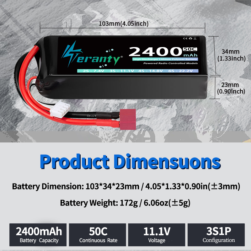 TERANTY 3S 2200/2400/2600mAh L – Drone Battery Lipo Bewertung und Preis